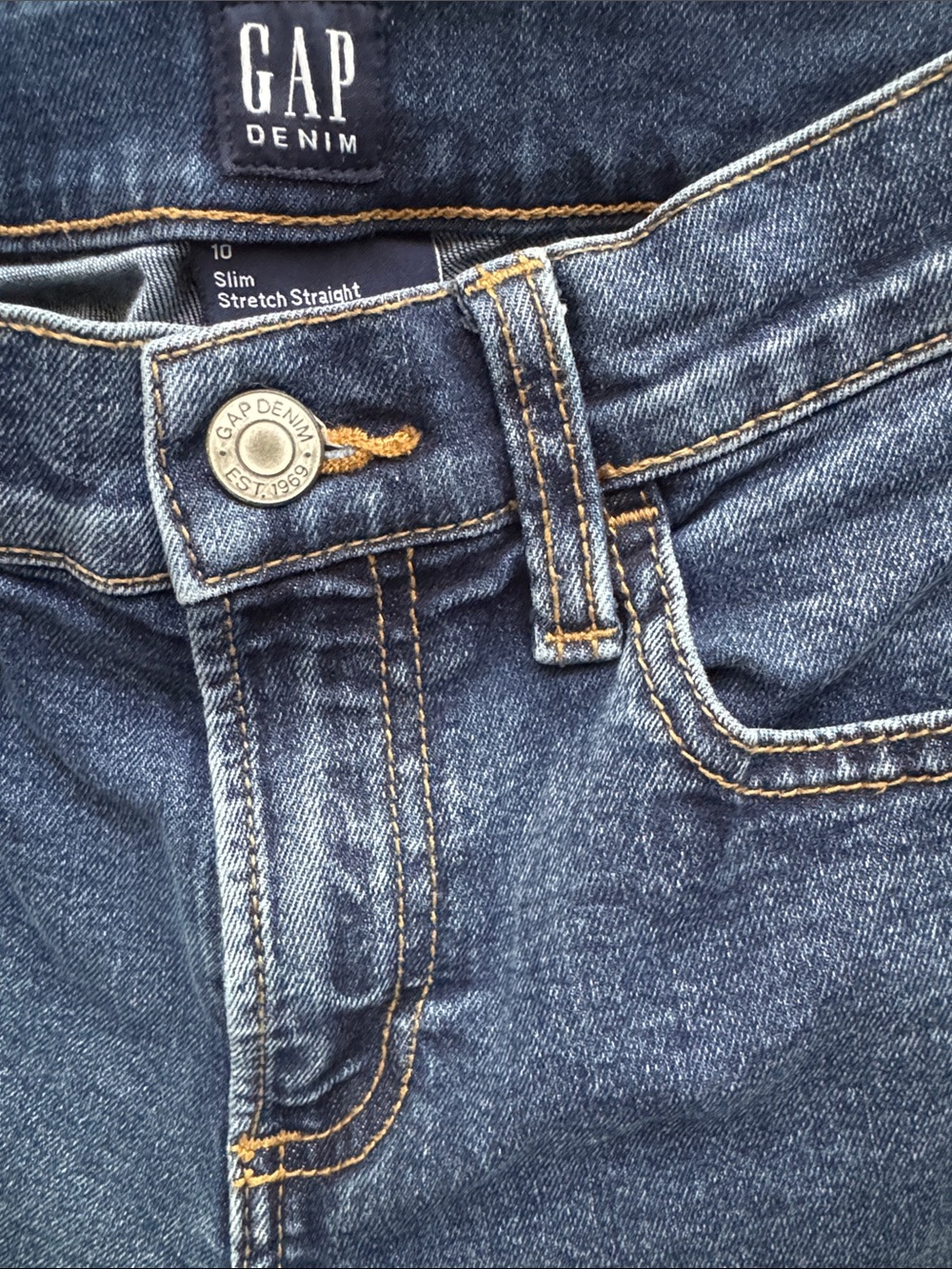Gap denim slim straight
